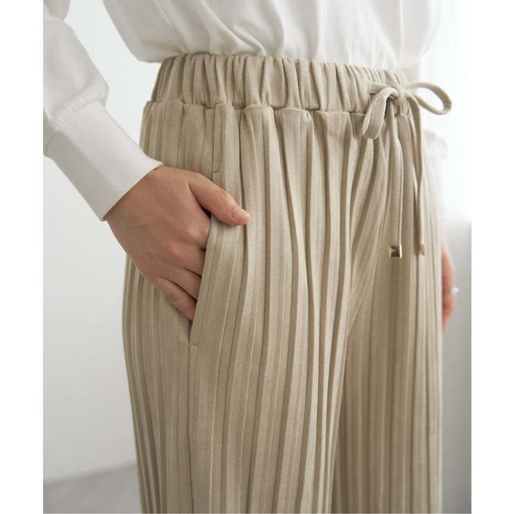 【雑誌InRed12月号掲載】スエードライクプリーツワイドパンツ【親子コーデ】  | ikka  | 詳細画像34 