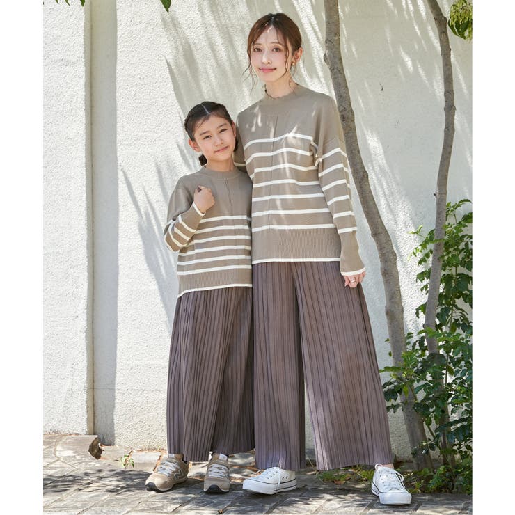 【雑誌InRed12月号掲載】スエードライクプリーツワイドパンツ【親子コーデ】  | ikka  | 詳細画像39 
