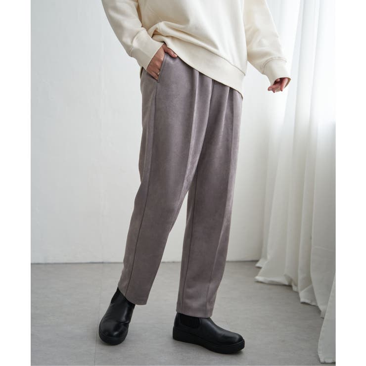 フェイクスエードテーパードパンツ | ikka  | 詳細画像7 
