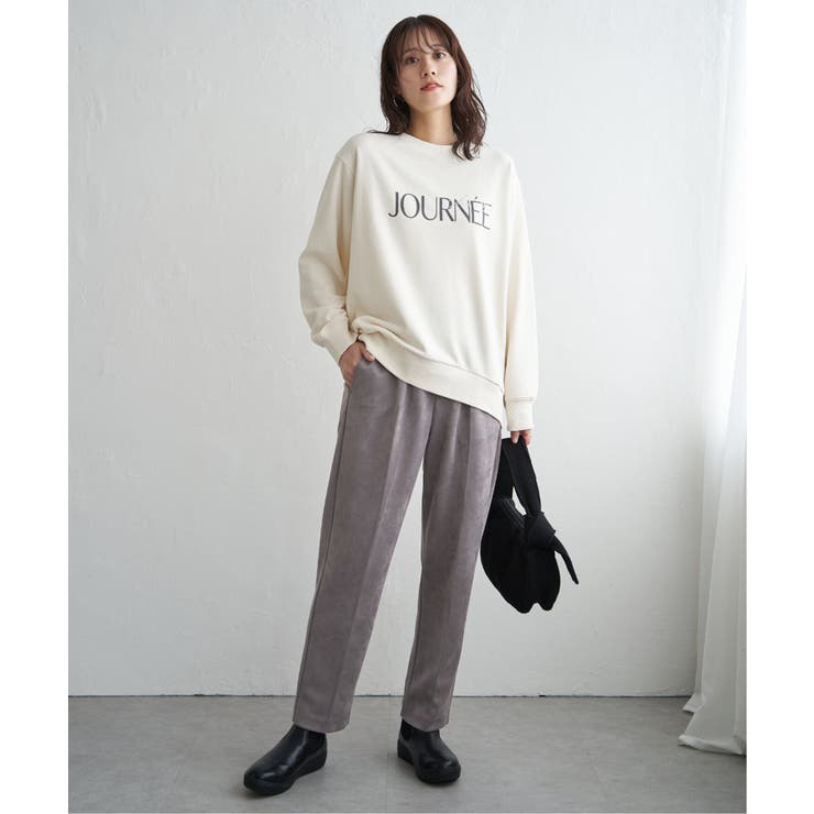 フェイクスエードテーパードパンツ | ikka  | 詳細画像8 