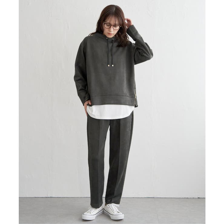 フェイクスエードテーパードパンツ | ikka  | 詳細画像12 