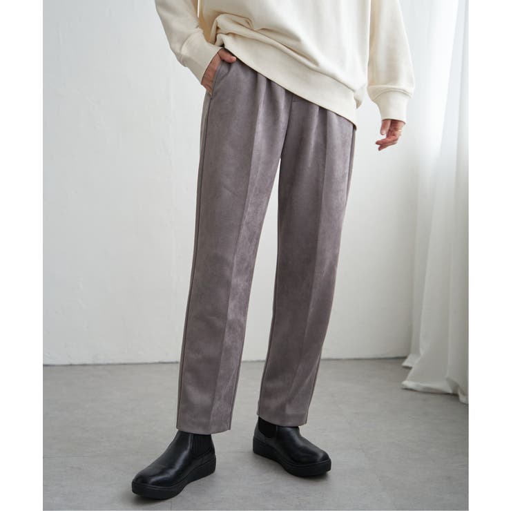 フェイクスエードテーパードパンツ | ikka  | 詳細画像6 