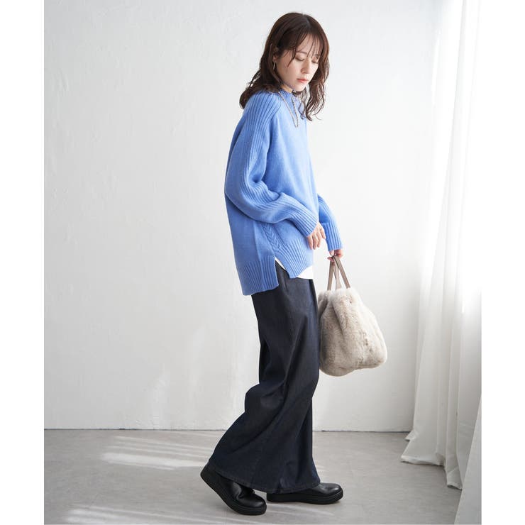 あたたかボンディングワイドパンツ | ikka  | 詳細画像8