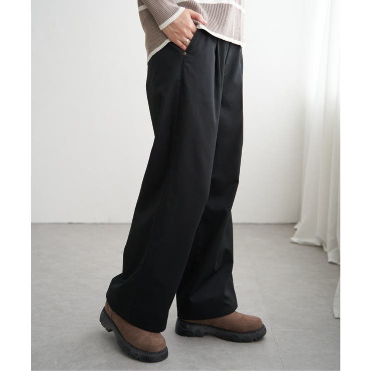 あたたかボンディングワイドパンツ | ikka  | 詳細画像9