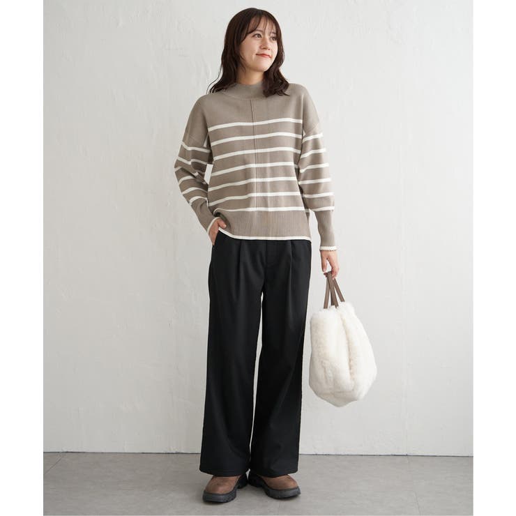 あたたかボンディングワイドパンツ | ikka  | 詳細画像10