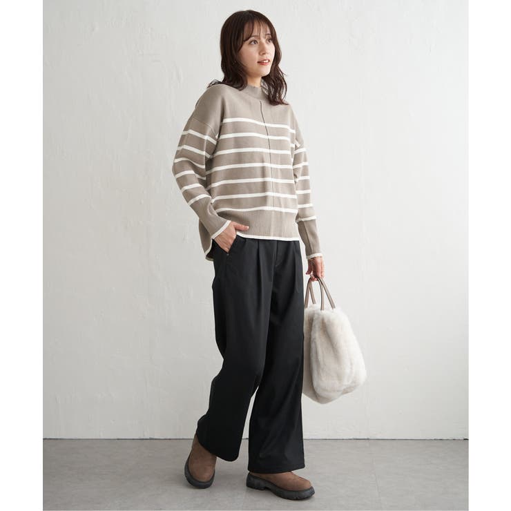 あたたかボンディングワイドパンツ | ikka  | 詳細画像11