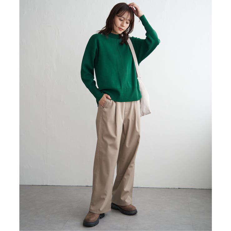 【雑誌InRed1月号掲載】あたたかボンディングワイドパンツ【親子コーデ】 | ikka  | 詳細画像28 