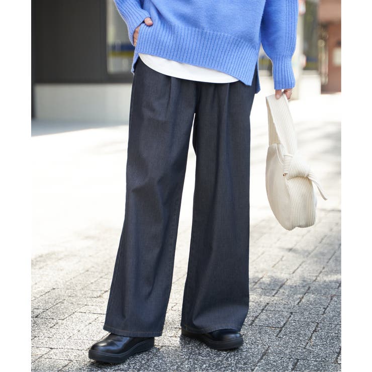 あたたかボンディングワイドパンツ | ikka  | 詳細画像2