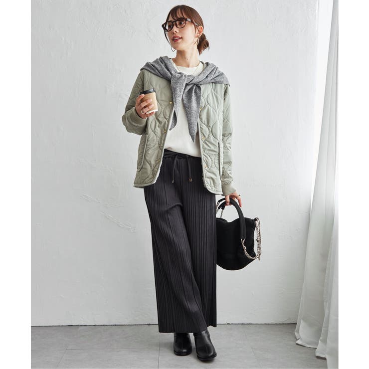 スエードライクプリーツワイドパンツ【親子コーデ】 | ikka  | 詳細画像12 