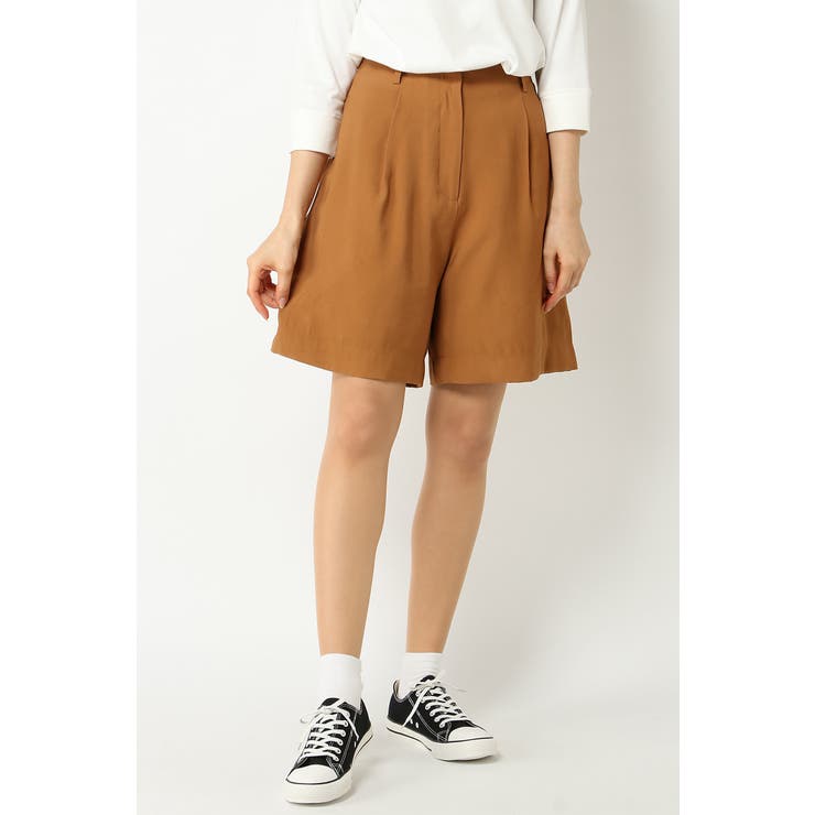 【2024AW】チャーム付タックショートパンツ　Chico　ブラウン系その他2 タックショートパンツ[品番：IKAW0002611]｜ikka （イッカ）の