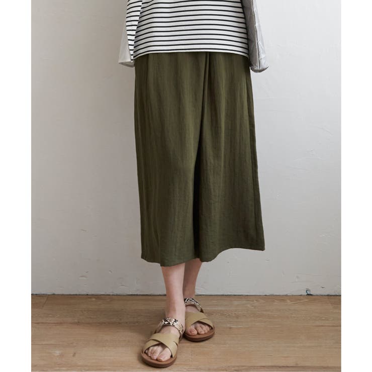 【接触冷感／親子コーデ】冷感スラブタックスカーチョ | ikka  | 詳細画像6 