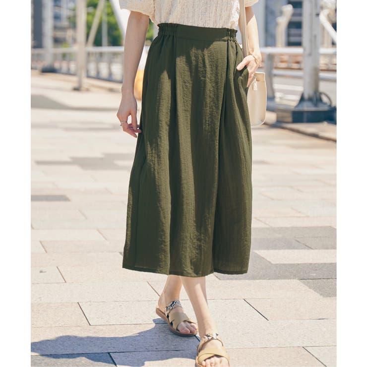 【接触冷感／親子コーデ】冷感スラブタックスカーチョ | ikka  | 詳細画像2 