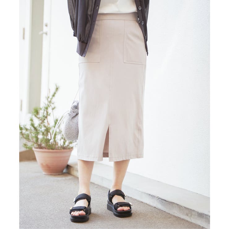 【接触冷感】GOKU楽冷感タイトスカート | ikka  | 詳細画像16