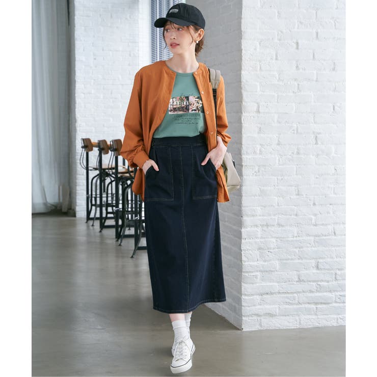 GOKU楽Iラインタイトスカート | ikka  | 詳細画像6 