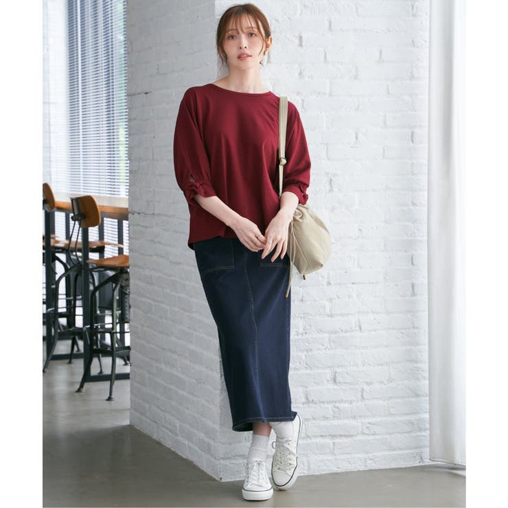 GOKU楽Iラインタイトスカート | ikka  | 詳細画像8 