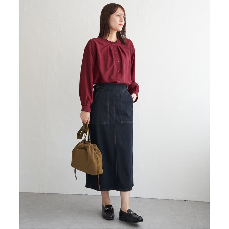 GOKU楽Iラインタイトスカート | ikka  | 詳細画像11 