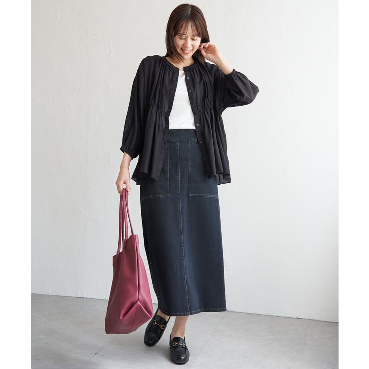 GOKU楽Iラインタイトスカート | ikka  | 詳細画像12 