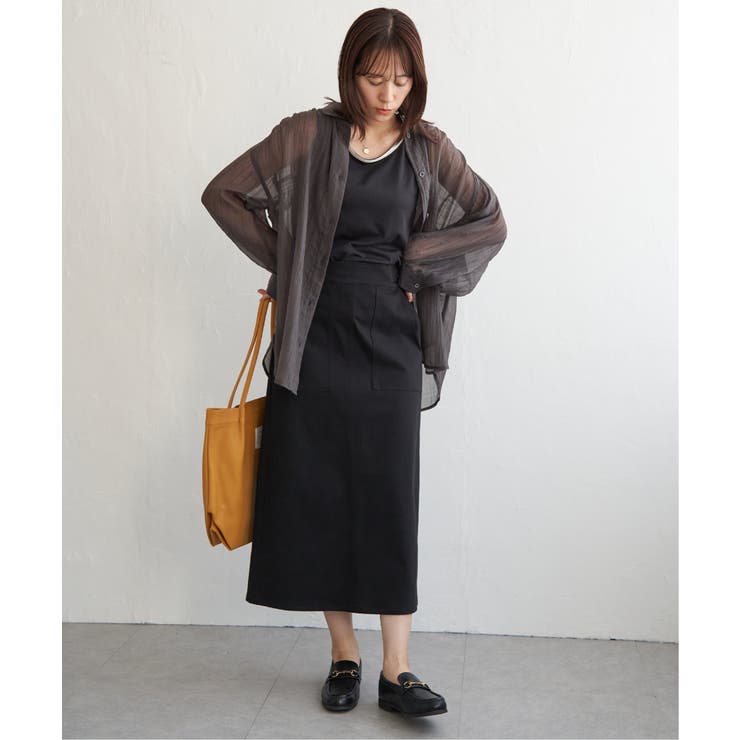 GOKU楽Iラインタイトスカート | ikka  | 詳細画像19 