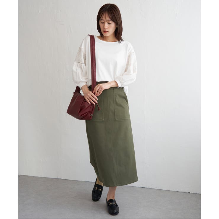 GOKU楽Iラインタイトスカート | ikka  | 詳細画像21 