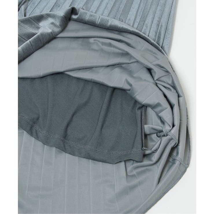 ベロアプリーツスカート | ikka  | 詳細画像9 