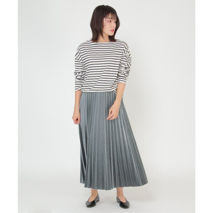 ベロアプリーツスカート | ikka  | 詳細画像11 