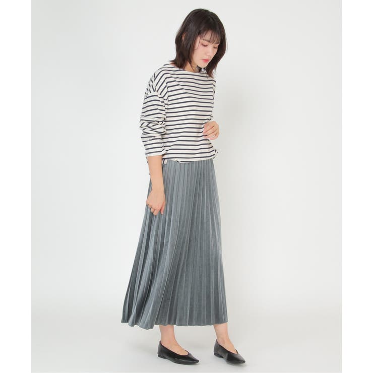 ベロアプリーツスカート | ikka  | 詳細画像12 