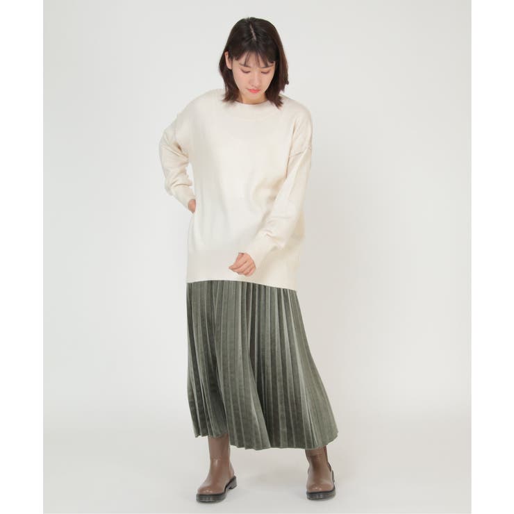 ベロアプリーツスカート | ikka  | 詳細画像15 