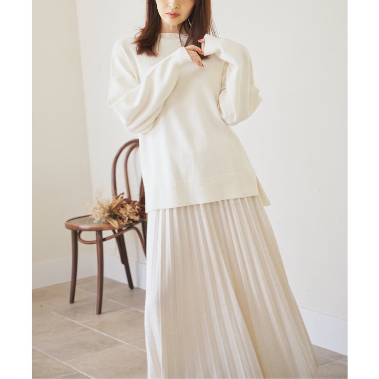 ベロアプリーツスカート | ikka  | 詳細画像18 