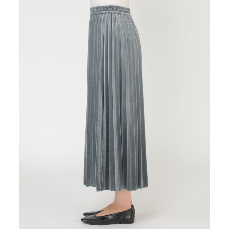 ベロアプリーツスカート | ikka  | 詳細画像2 