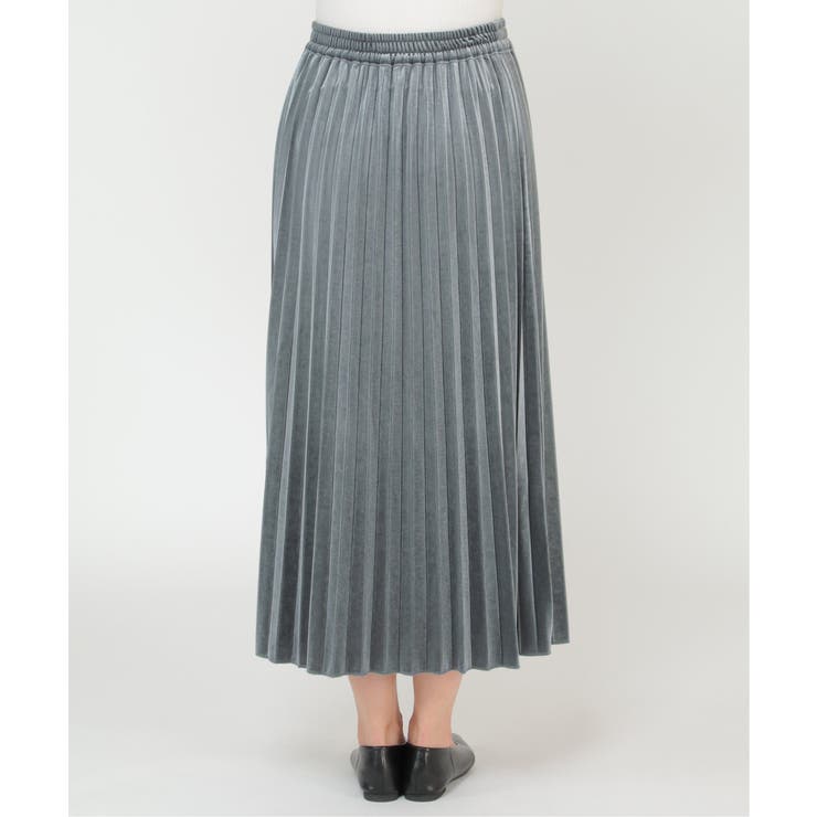 ベロアプリーツスカート | ikka  | 詳細画像3 