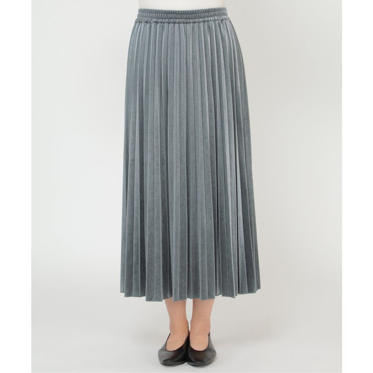 ベロアプリーツスカート | ikka  | 詳細画像4 