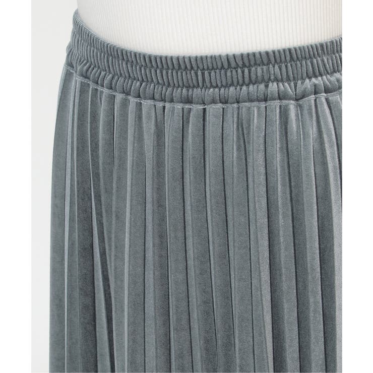 ベロアプリーツスカート | ikka  | 詳細画像5 