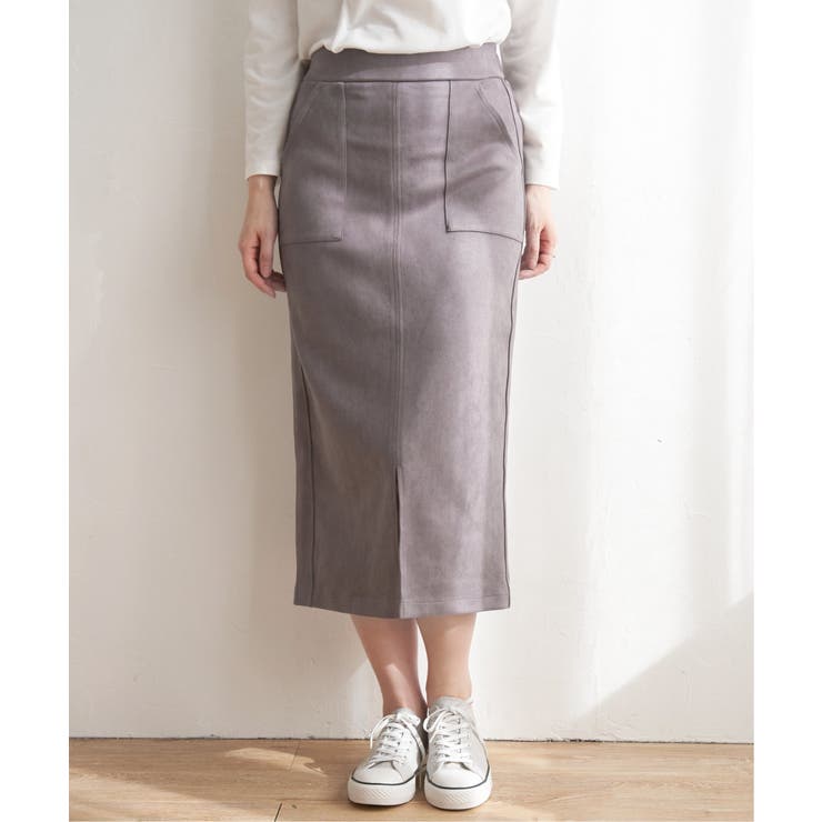 カットスエードタイトスカート | ikka  | 詳細画像10 