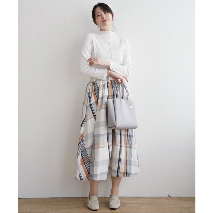 ビッグチェックスカート | ikka  | 詳細画像8 