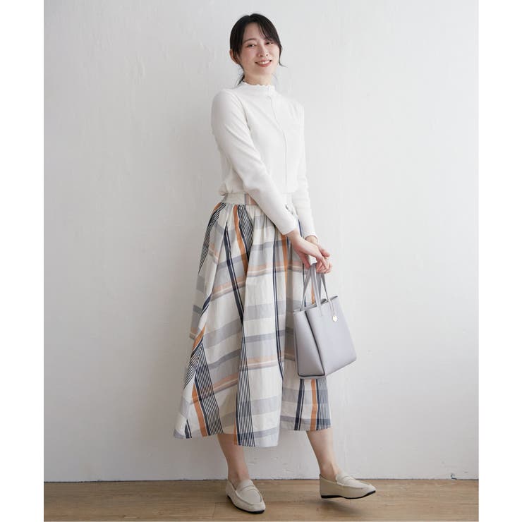 ビッグチェックスカート | ikka  | 詳細画像9 