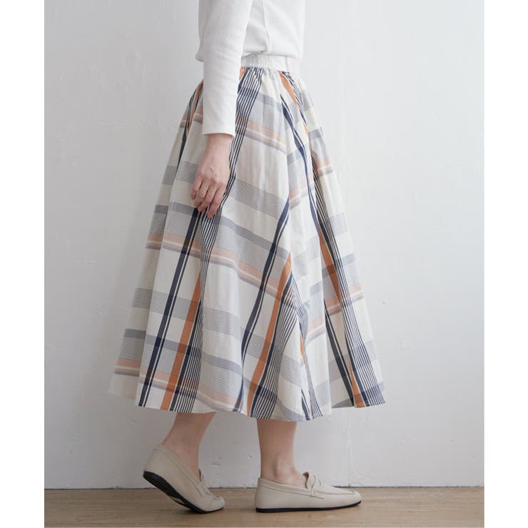 ビッグチェックスカート | ikka  | 詳細画像12 