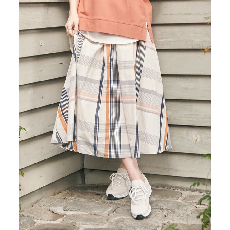 ビッグチェックスカート | ikka  | 詳細画像2 