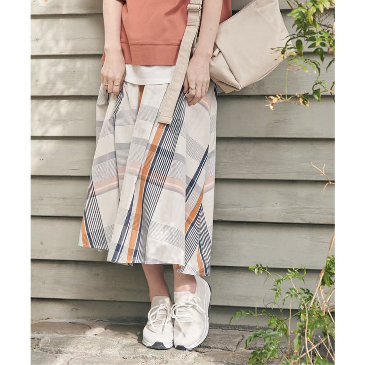 ビッグチェックスカート | ikka  | 詳細画像3 