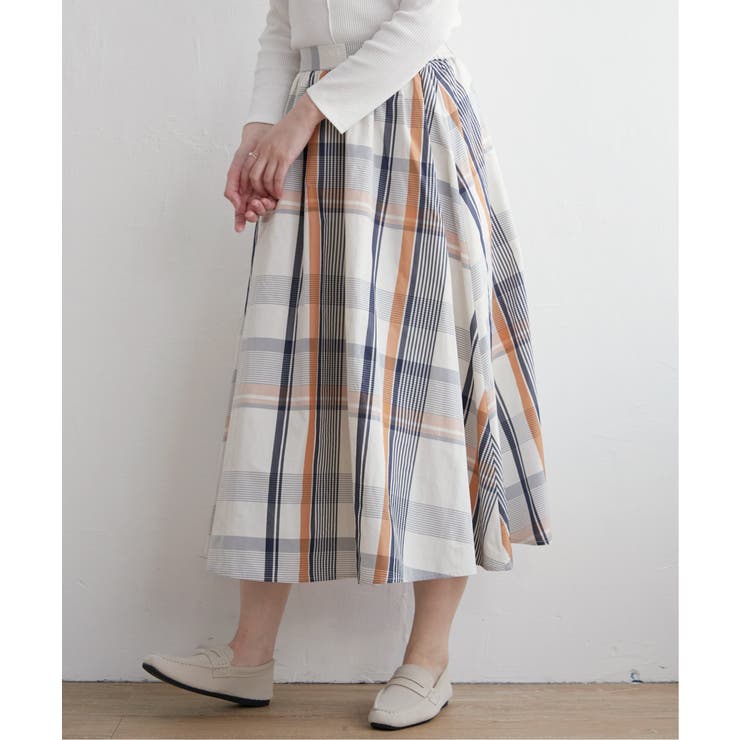 ビッグチェックスカート | ikka  | 詳細画像7 