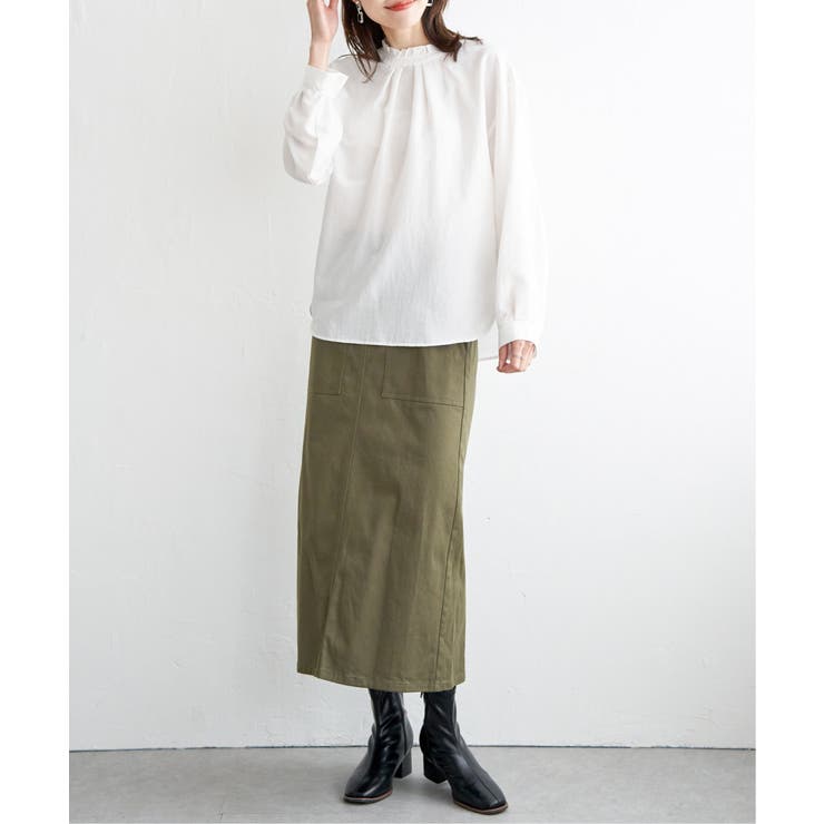 【雑誌InRed10月号掲載】ストレッチIラインスカート | ikka  | 詳細画像8 