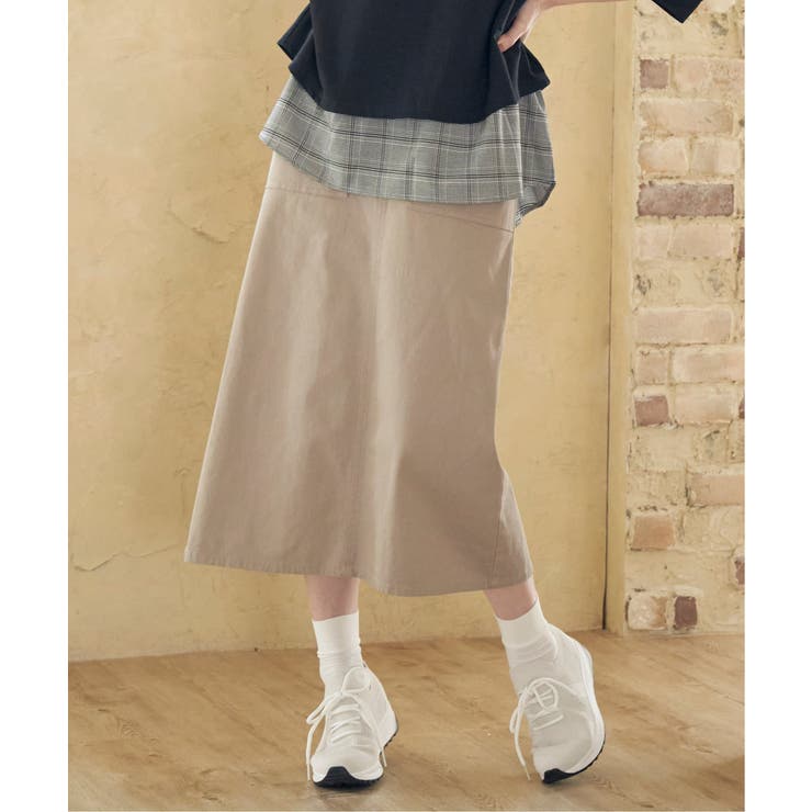 アイボリー | 【雑誌InRed10月号掲載】ストレッチIラインスカート | ikka 