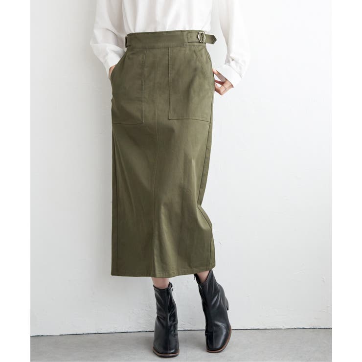 【雑誌InRed10月号掲載】ストレッチIラインスカート | ikka  | 詳細画像1 