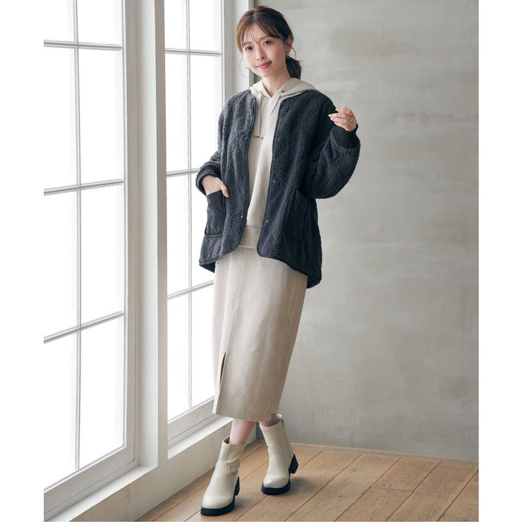 GOKU楽フェイクスエードスカート | ikka  | 詳細画像6 