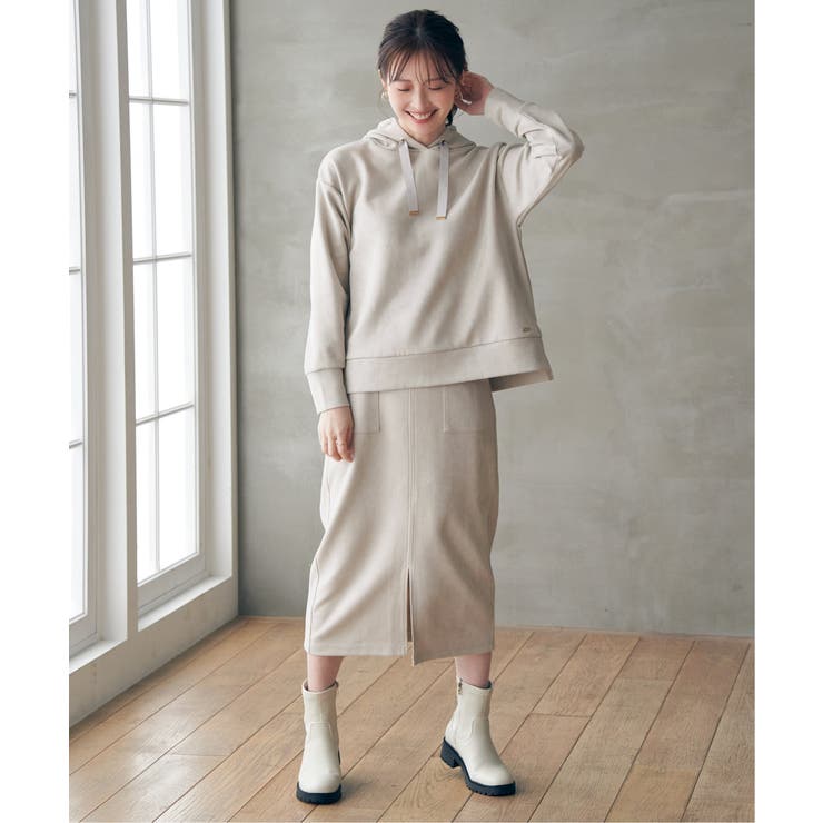 GOKU楽フェイクスエードスカート | ikka  | 詳細画像9 