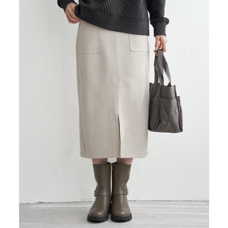 GOKU楽フェイクスエードスカート | ikka  | 詳細画像10 