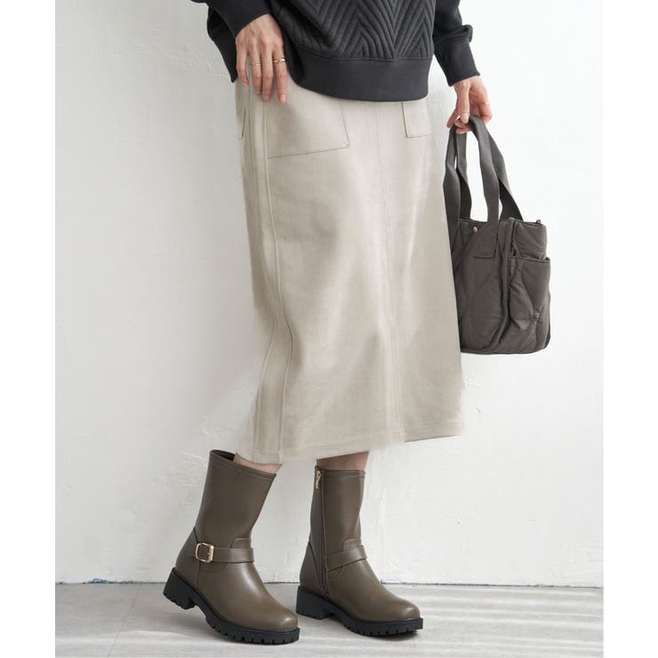 GOKU楽フェイクスエードスカート | ikka  | 詳細画像11 