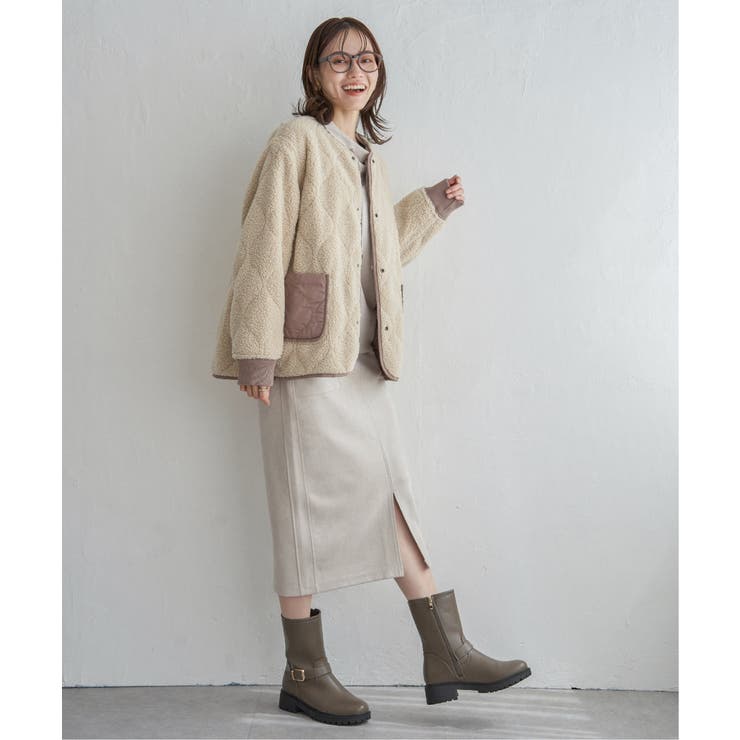 GOKU楽フェイクスエードスカート | ikka  | 詳細画像12 