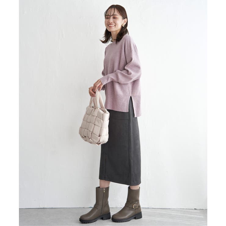 GOKU楽フェイクスエードスカート | ikka  | 詳細画像17 