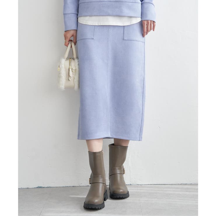 GOKU楽フェイクスエードスカート | ikka  | 詳細画像18 
