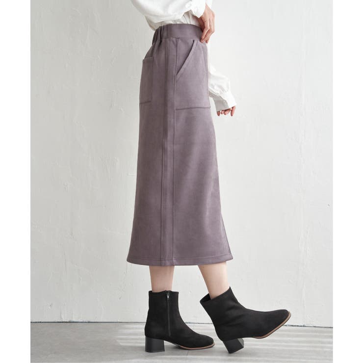 GOKU楽フェイクスエードスカート | ikka  | 詳細画像21 